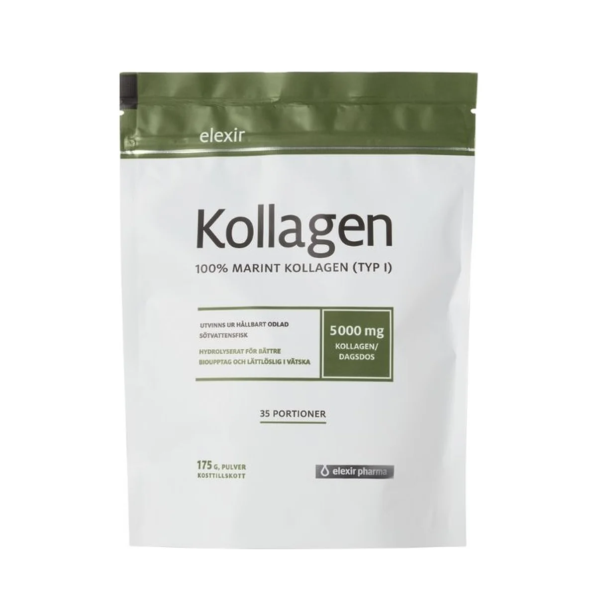 Förpackning: Elexir Pharma Kollagen Marint, 175 g