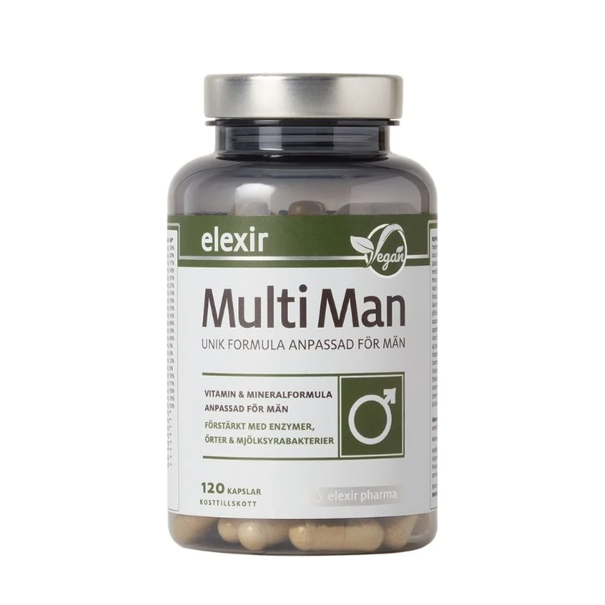 Förpackning: Elexir Pharma Multi Man, 120 kapslar