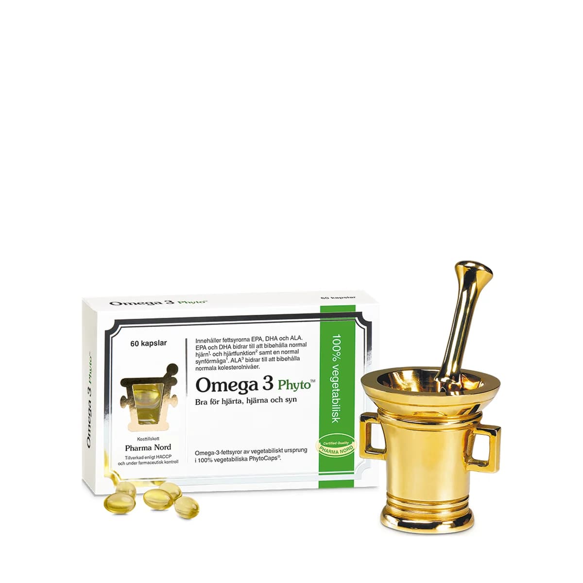 Förpackning: Pharma Nord Omega 3 Phyto, 60 kapslar